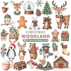 Christmas Woodland Clipart, Christmas