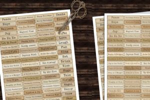 Alternative view of Christmas Words Phrases & Sentiments