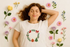 Alternative view of Christmas Wreath Embroidery Design