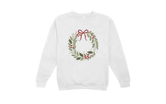 Christmas Wreath with Red Bow - Image 2