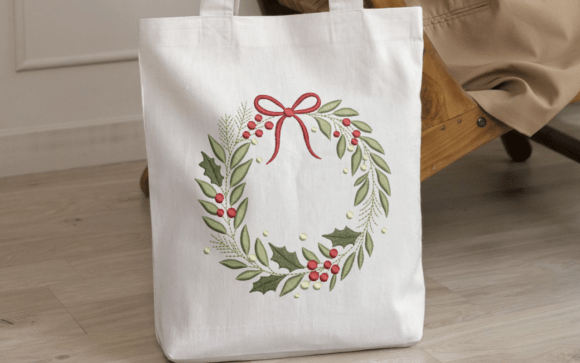 Christmas Wreath with Red Bow - Image 3