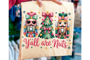 Alternative view of Christmas Y'all Are Nuts Nutcracker Png