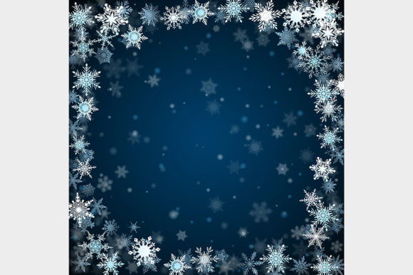 Christmas Backgrounds of Snowflakes - Image 4