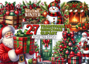 Christmas Clipart Traditional Christmas