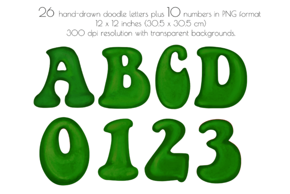 Christmas Doodle Alphabet Numbers - Image 4