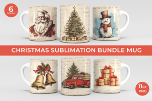 Christmas Mug Bundle, Mug Christmas Wrap