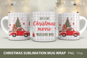 Christmas Mug, Funny Christmas Mug Wrap