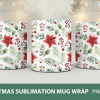 Christmas Mug Wrap, Poinsettia and Holly
