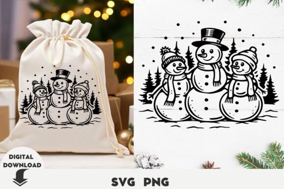 Christmas Svg, Snowman Svg, Family Snowm - Image 3