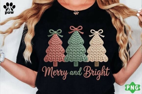 Christmas Tree Png, Faux Yarn Christmas