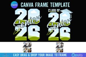 Class of 2026 Senior Canva Frame Photo