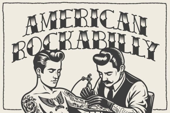 Classic Tattoo Font - Image 6