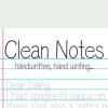 Clean Notes Font