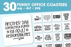 Coaster Svg | Funny Office Coasters