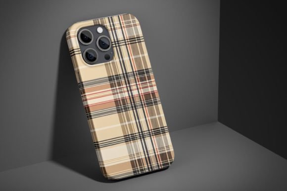 Coffee Plaid Seamless Digital Paper - Image 6