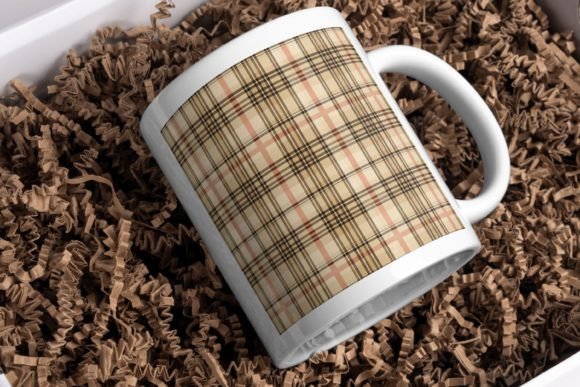 Coffee Plaid Seamless Digital Paper - Image 8