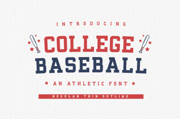 College Baseball Font