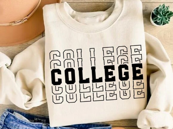 College Set Font - Image 3