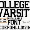 College Varsity Font