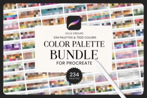 Color Palette Bundle Procreate Swatces