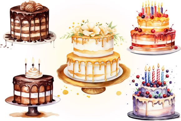 Colorful Birthday Cake Clipart - Image 9