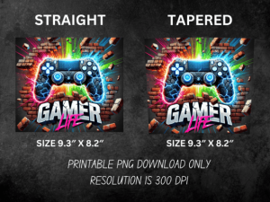 Alternative view of Colorful Controller Gaming Tumbler Wrap