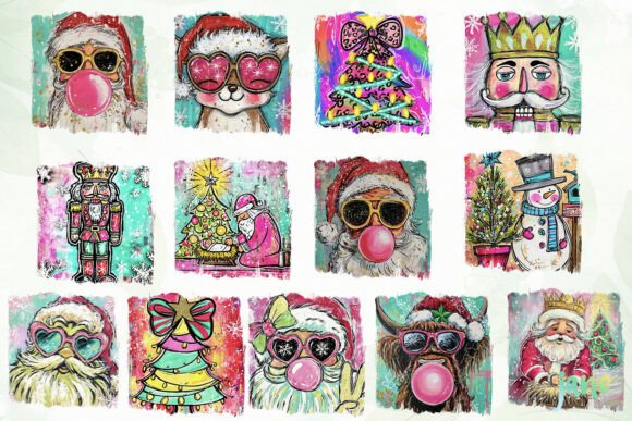 Colorful Coquette Christmas PNG - Image 4