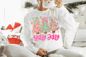 Alternative view of Colorful Holly Jolly Png, Christmas Tree