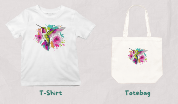 Colorful Hummingbird Splash - Image 3