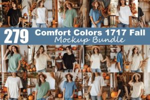 Comfort Colors 1717 Fall Mockup Bundle