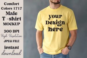 Alternative view of Comfort Colors 1717 Men Mockups Bundle