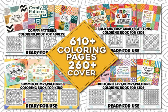 Comfy Patterns Coloring Book Bundle - Image 2