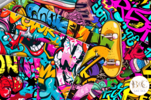 Alternative view of Comic Graffiti Seamless Digital Paper