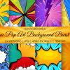 Comic Pop Art Background Burst Set