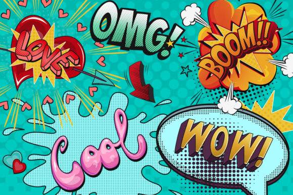 Comic Style Pop Art Girls - Image 7