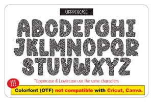 Alternative view of Composition Book Pattern Font