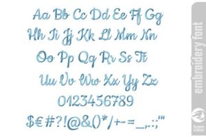 Alternative view of Cookie Regular Embroidery Font - Medium