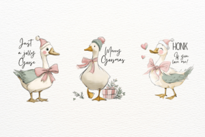 Alternative view of Coquette Christmas Clipart Bundle