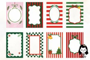 Alternative view of Coquette Christmas Frame Sublimation