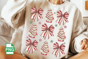 Coquette Christmas Tree Cake Png