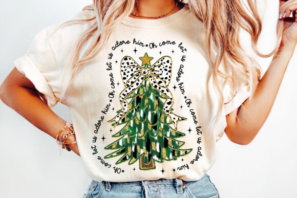 Coquette Glitter Christmas Jesus PNG