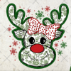 Coquette Green Millennial Christmas Png