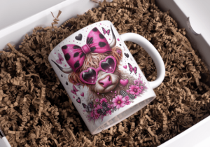 Alternative view of Coquette Highland Cow Png - Cow Clipart