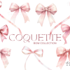 Coquette Pink Bow Clipart