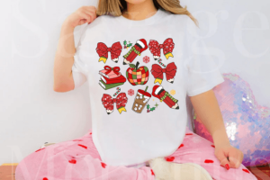 Alternative view of Coquette Christmas Teacher Sublimation