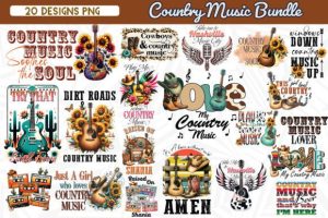 Country Music Sublimation Bundle