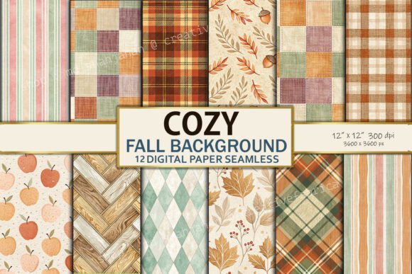 Cozy Fall Background Digital Paper