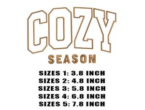 Alternative view of Cozy Season Floral Embroidery Designs