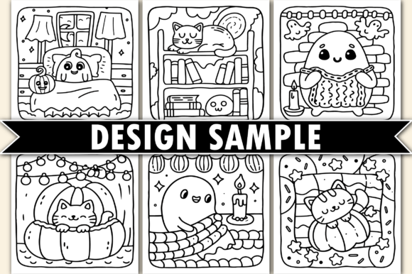 Cozy Spooky: Cute and Easy Coloring Book - Image 6