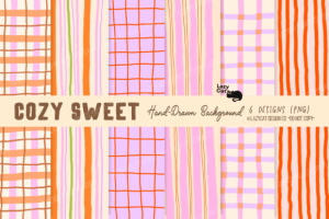 Cozy Sweet Hand-Drawn Background Bundle